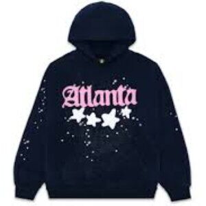 Sp5der Atlanta Hoodie Navy